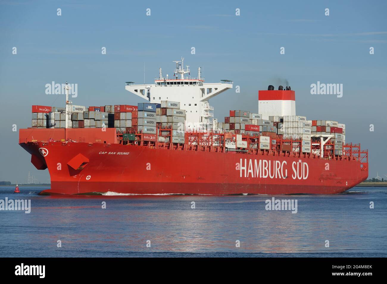 Hamburg Süd Sued containervessel Stockfoto