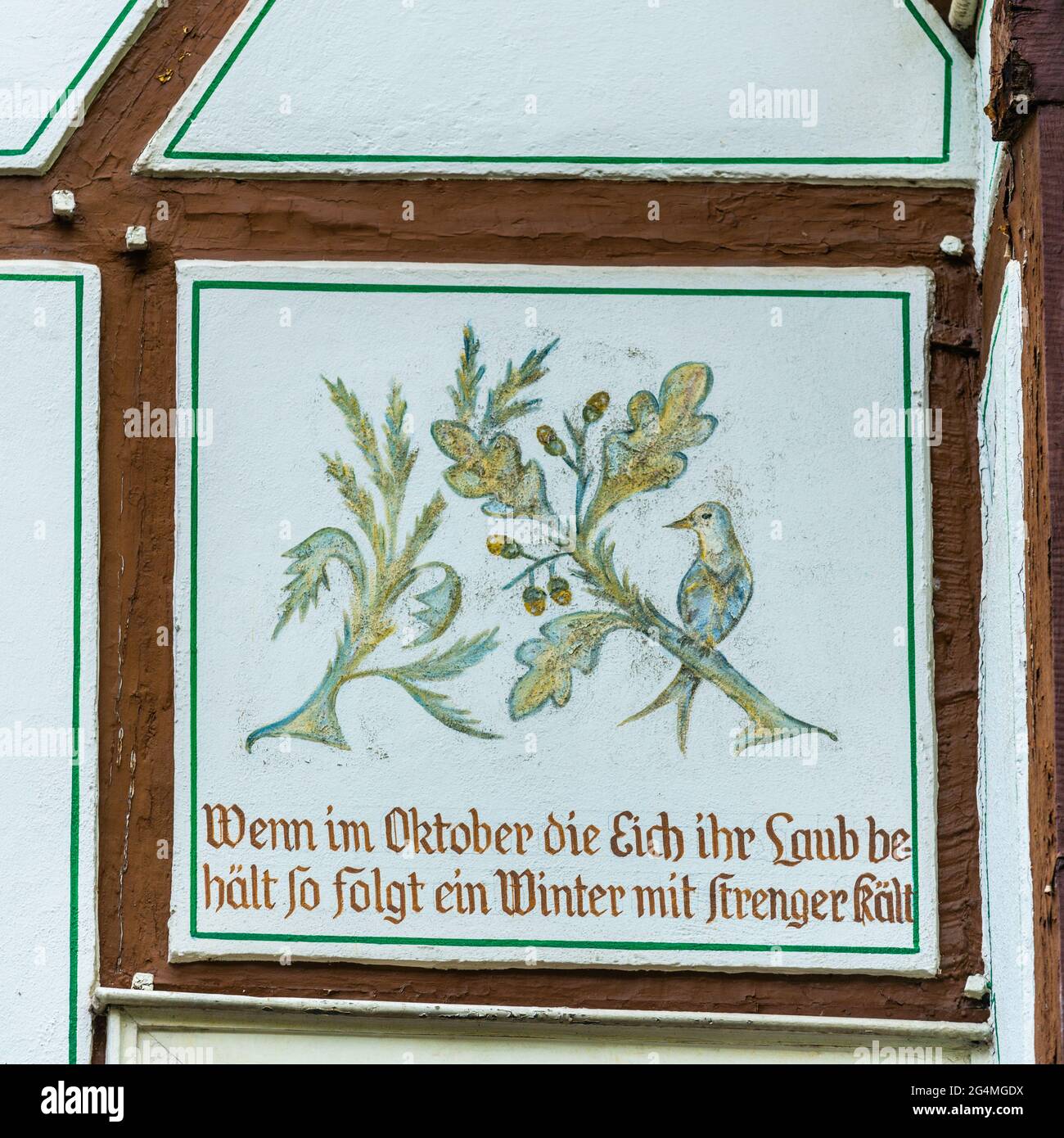 Historisches Linz an der Rine mit bunten Fachwerkhäusern, Rheinland-Pfalz, Gemrany Stockfoto