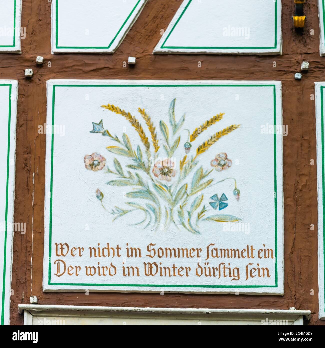 Historisches Linz an der Rine mit bunten Fachwerkhäusern, Rheinland-Pfalz, Gemrany Stockfoto