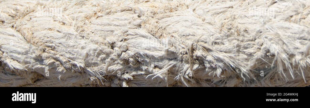 Nahaufnahme der Seeschnüre. Hintergründe, Texturen, Webbanner. Stockfoto