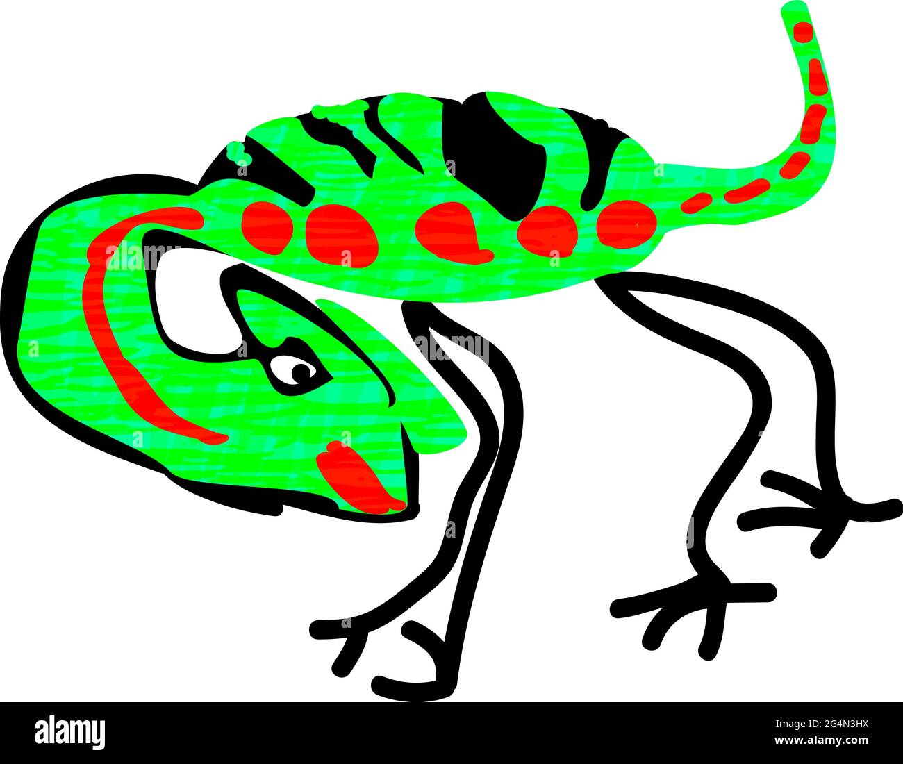 Kinderzeichnung, Dinosaurier, EPS10 - Vektorgrafiken. Stock Vektor