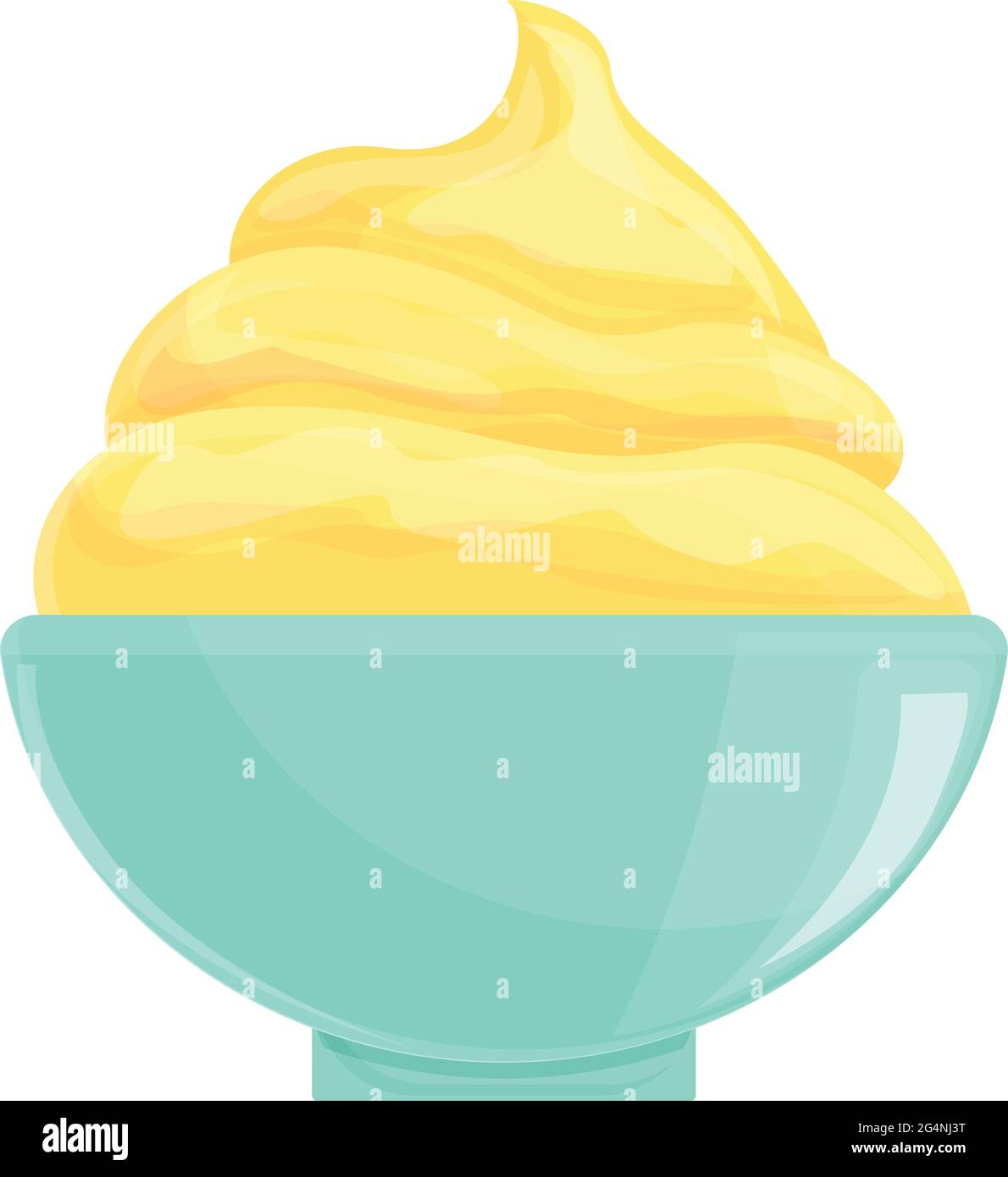 Symbol für Bananeneis. Cartoon von Banana Eis Vektor-Symbol für Web ...