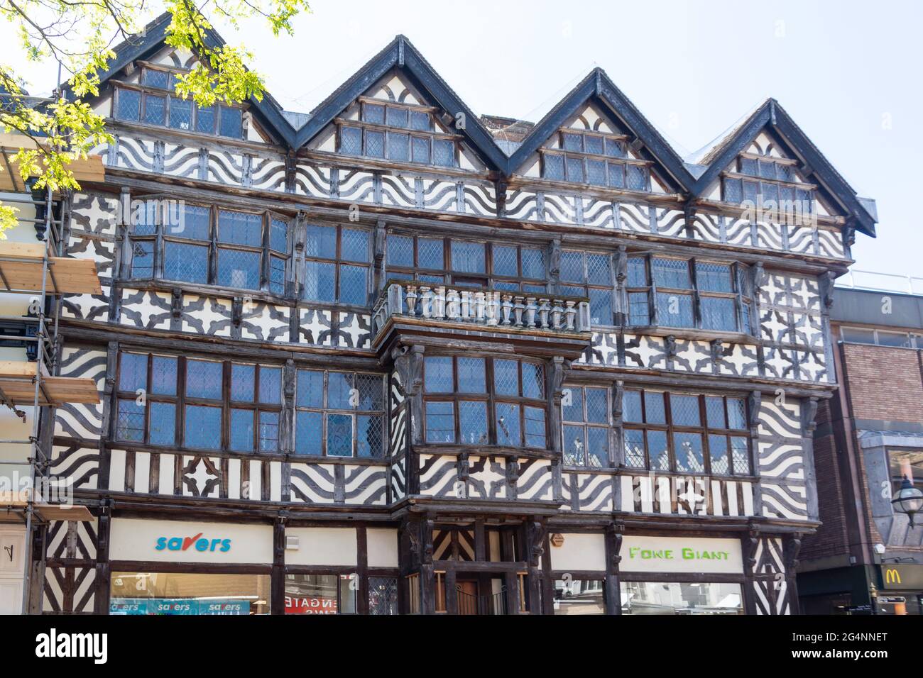 The Ancient High House, Greengate Street, Stafford, Staffordshire, England, Vereinigtes Königreich Stockfoto