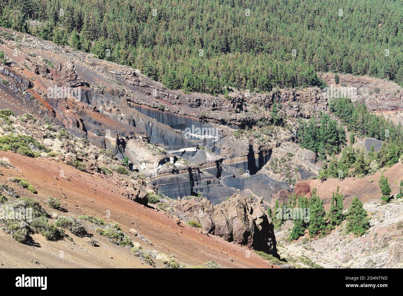 Mars-Landschaft im Teide-Nationalpark, Teneriffa, Kanarische Inseln, Spanien Stockfoto