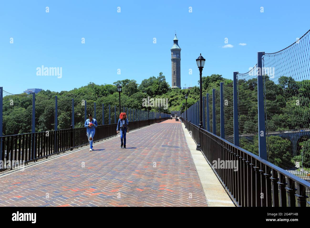 Croton Aqueduct High Bridge über den Harlem River New York City Stockfoto