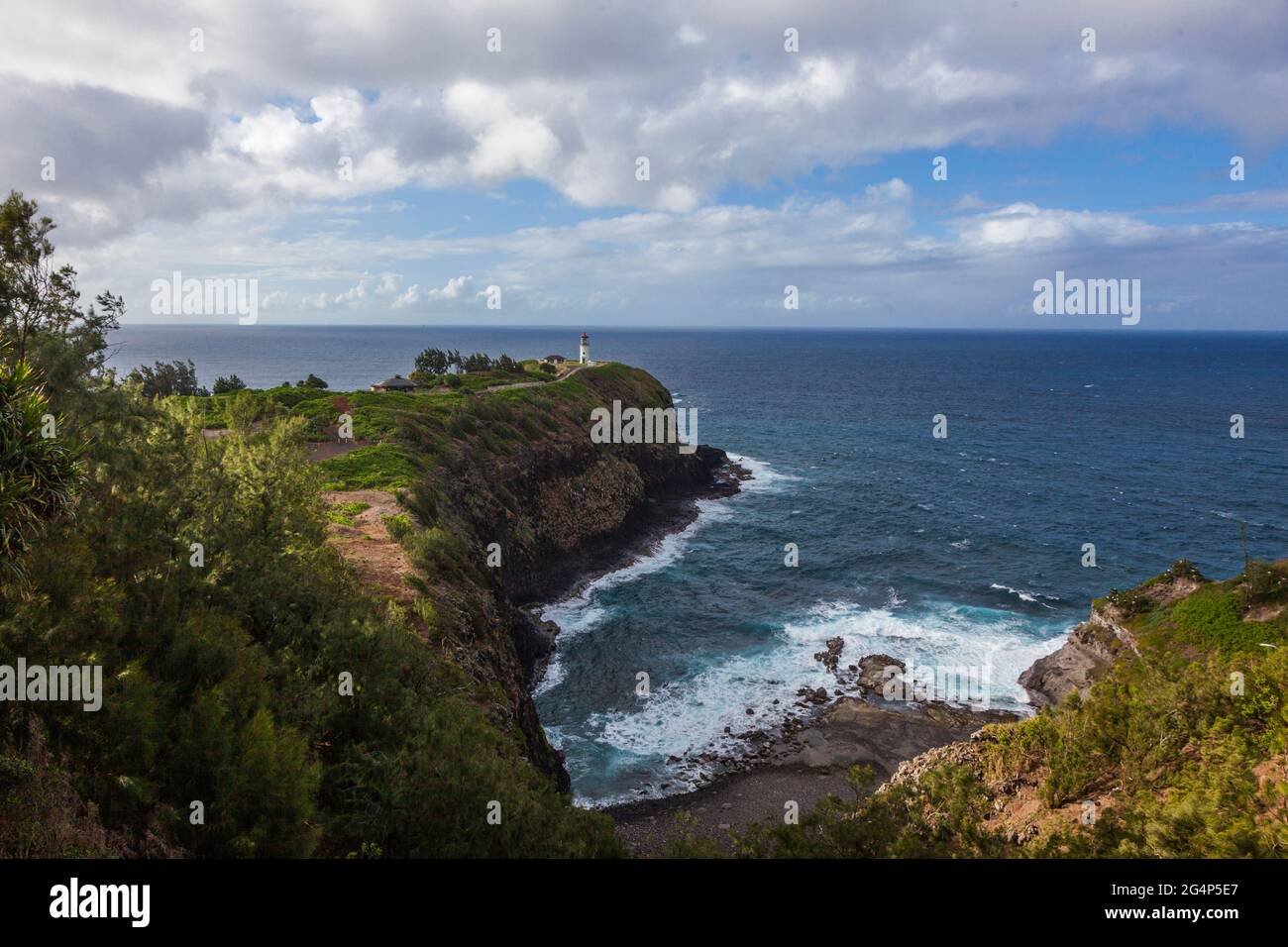 KILAUEA POINT LEUCHTTURM und National Wildlife Refuge - KAUAI, HAWAII Stockfoto