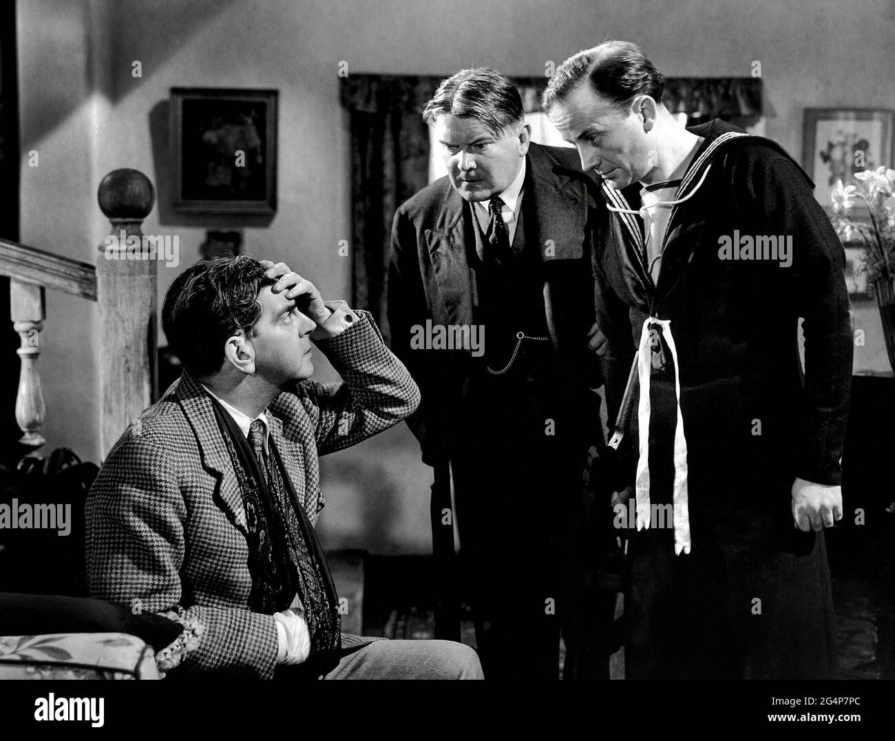 Leslie Banks, Norman Pierce, Frank Lawton, „war der Tag gut?“ (1942) Ealing Studios / Aktenzeichen # 34145-344THA Stockfoto