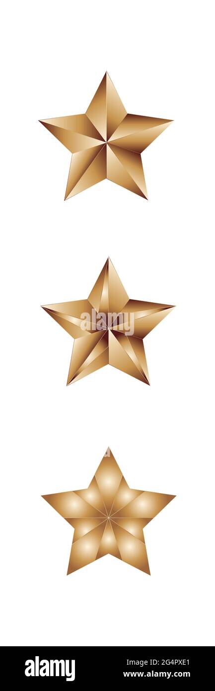 Star Award bronze star Symbol und Logo Stockfoto