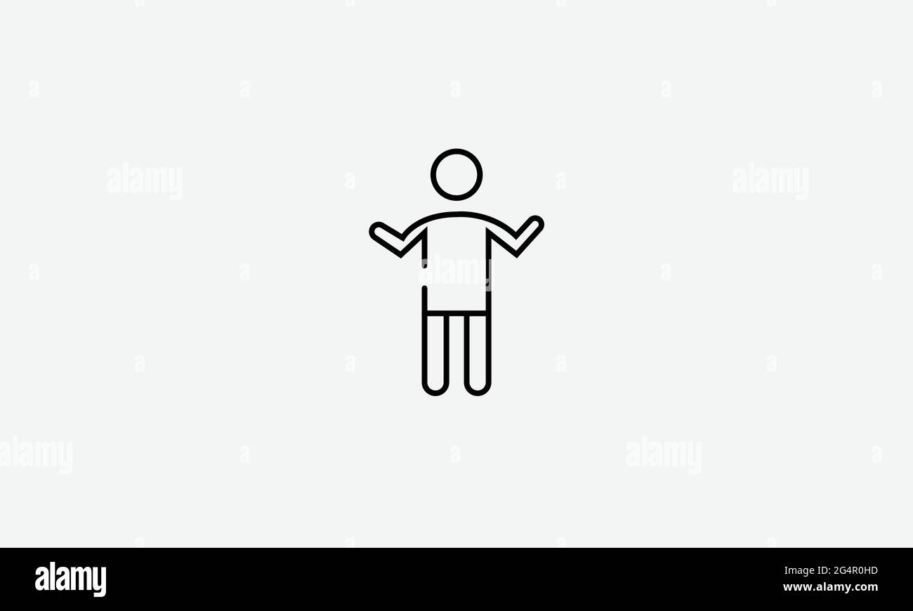 Business man Logo Vektor-Design Stock Vektor