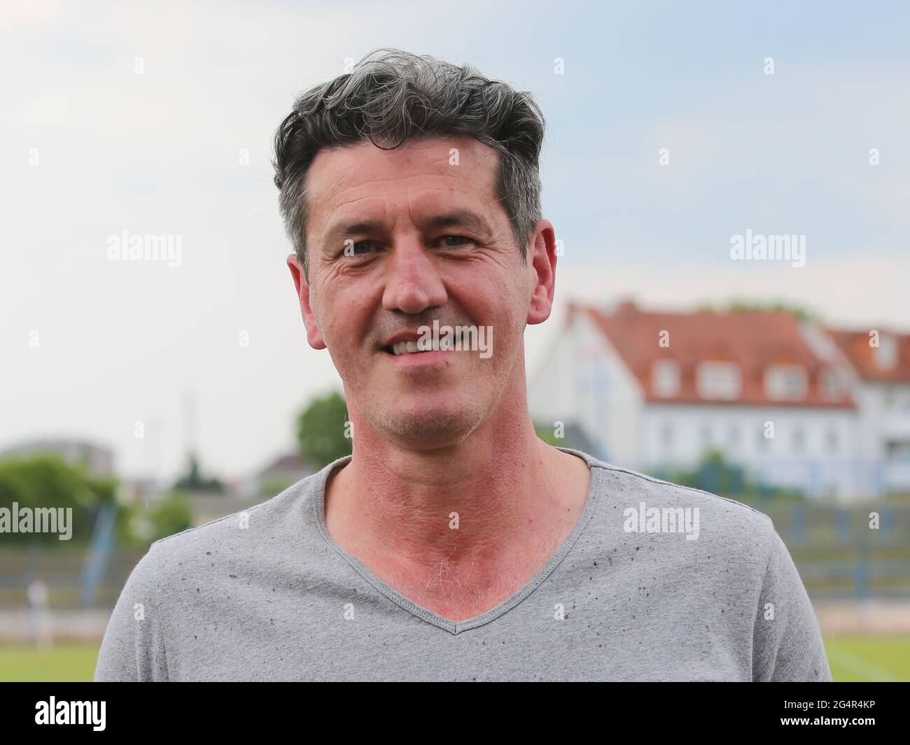 Der deutsche Fußballer Jens Todt am 5. Juni 2021 in Magdeburg Stockfoto