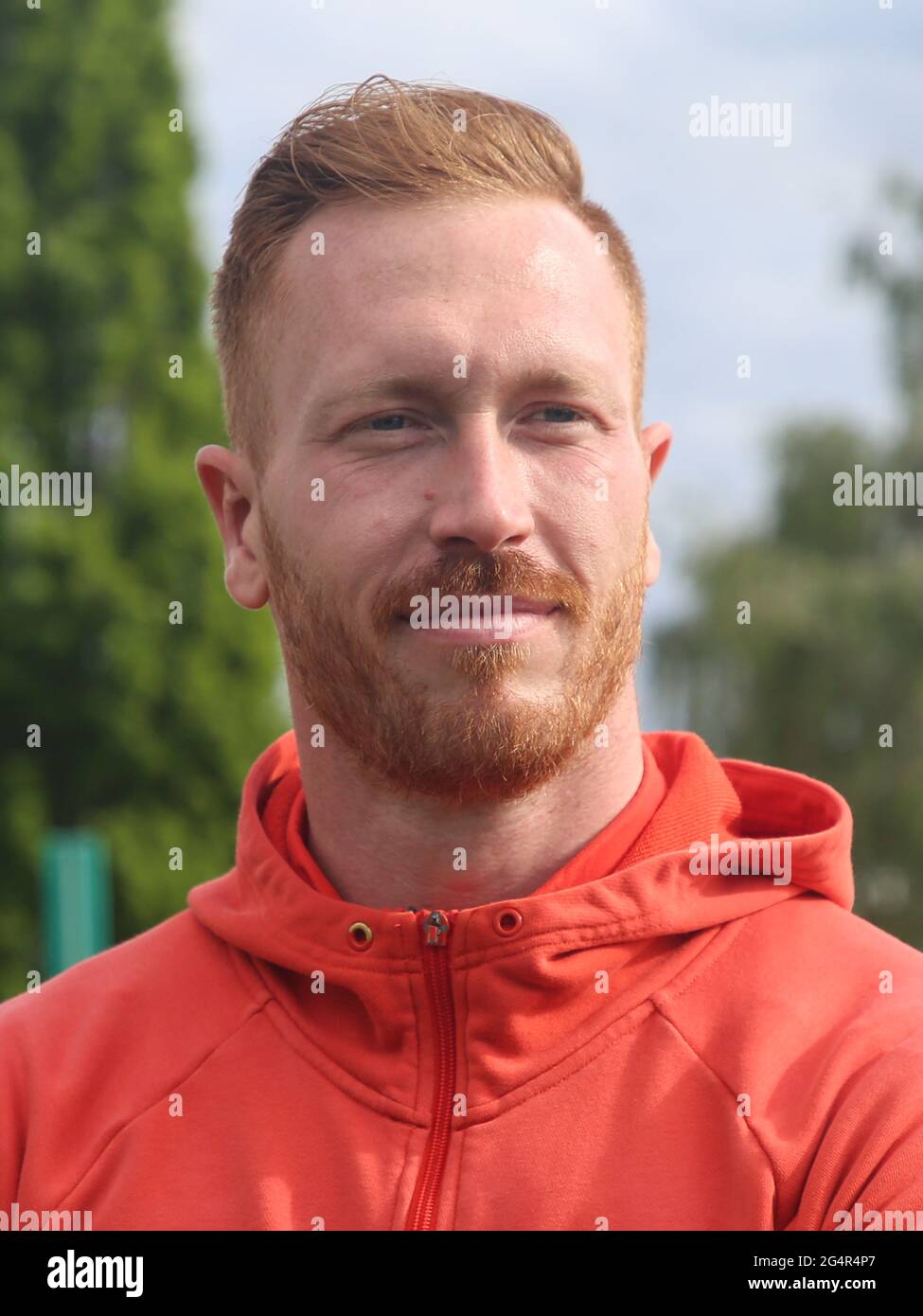 Deutscher Diskus-Werfer Christoph Harting SCC Berlin beim Schönebecker Solecup 2021 Stockfoto