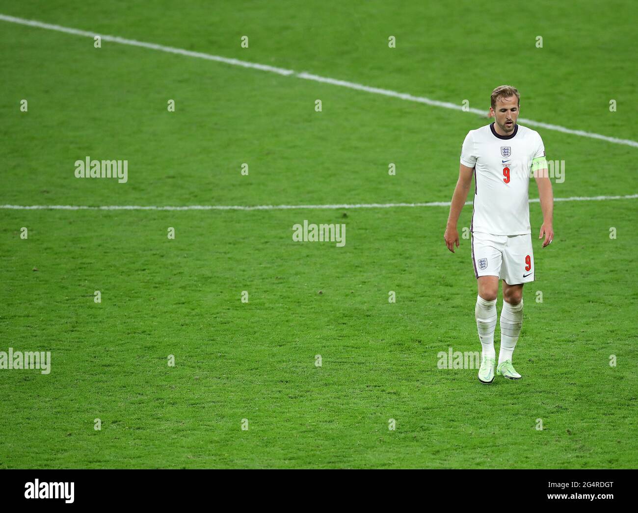 London, England, 22. Juni 2021. Harry Kane von England während des UEFA-Europameisterschaftsspiel im Wembley-Stadion, London. Bildnachweis sollte lauten: David Klein / Sportimage Stockfoto