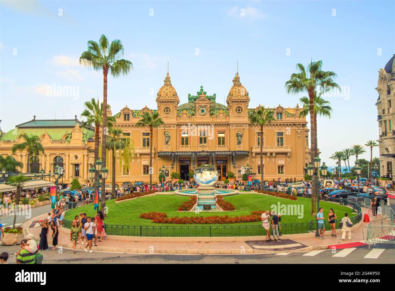 Casino Square, Monte Carlo, Monaco, Juli 2018. Stockfoto