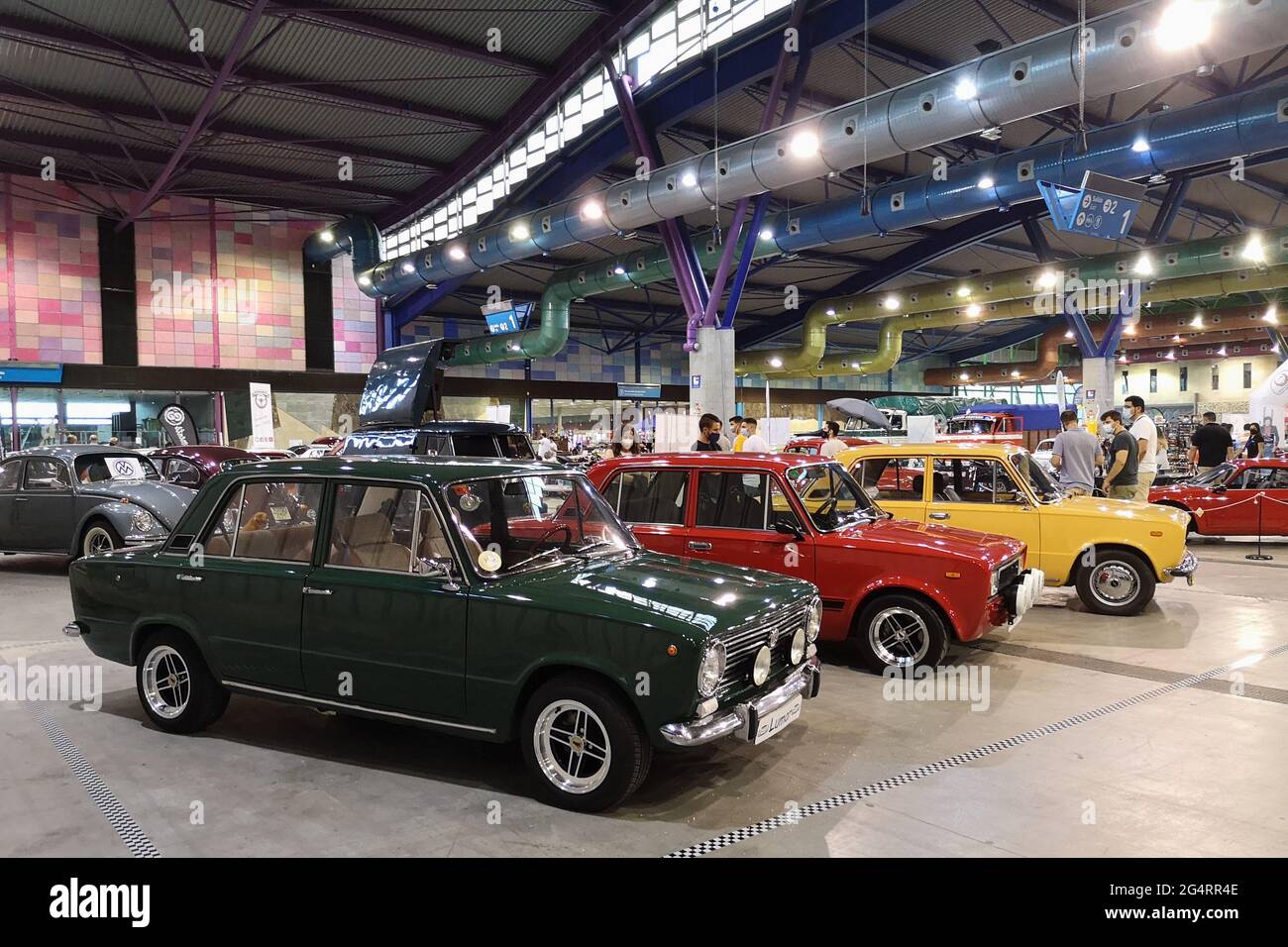 Sitz 124. Retro Malaga 2021, Andalusien, Spanien. Stockfoto