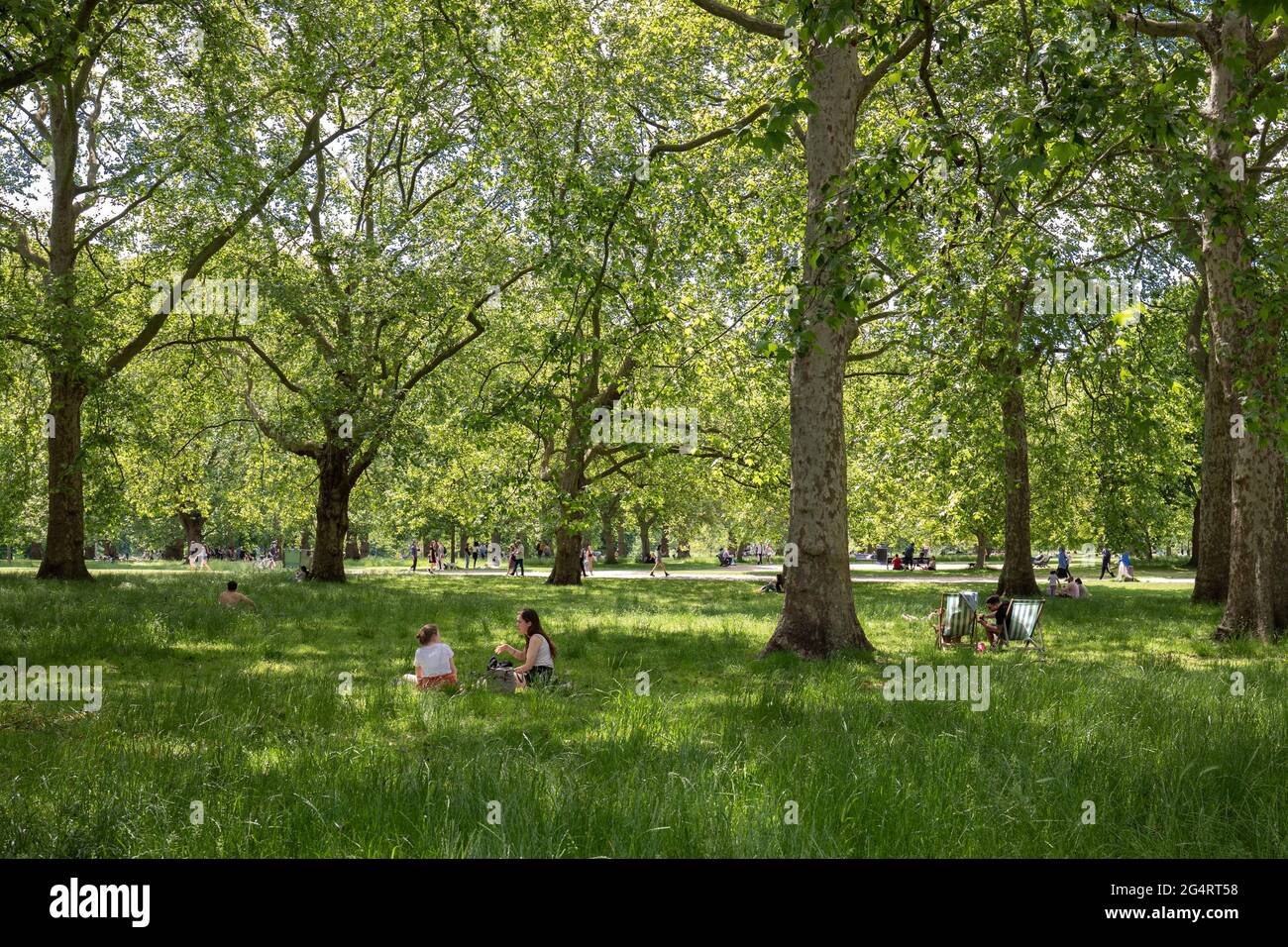 Green Park, London, Großbritannien Stockfoto