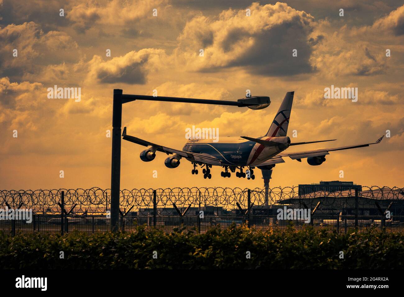 Boeing 747F Cargo Logic Air Stockfoto