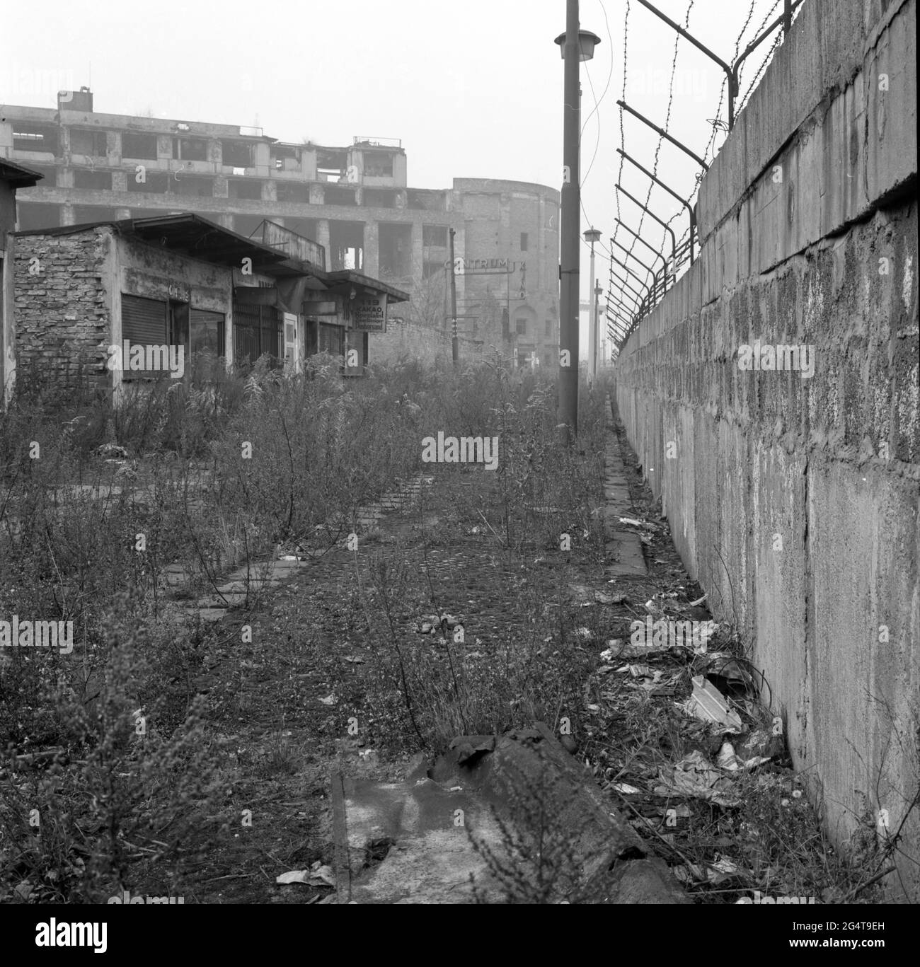 Maueransichten Berlin Potsdamer Platz Haus Vaterland - Berliner Mauer Potsdamer Platz Haus Vaterland Stockfoto