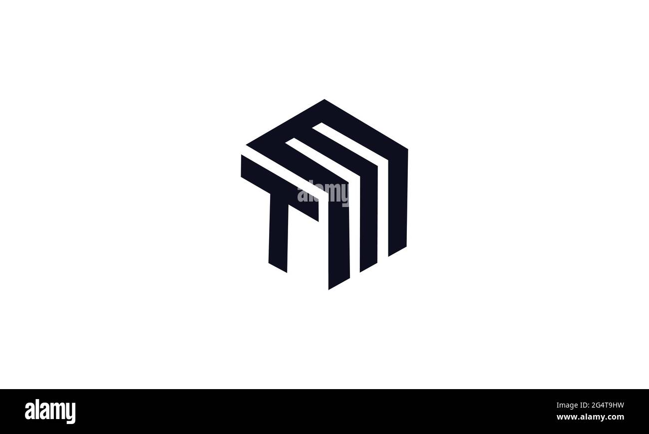 MT und TM M oder T Initial Letter Vector Logo Design for Brand Stock Vektor