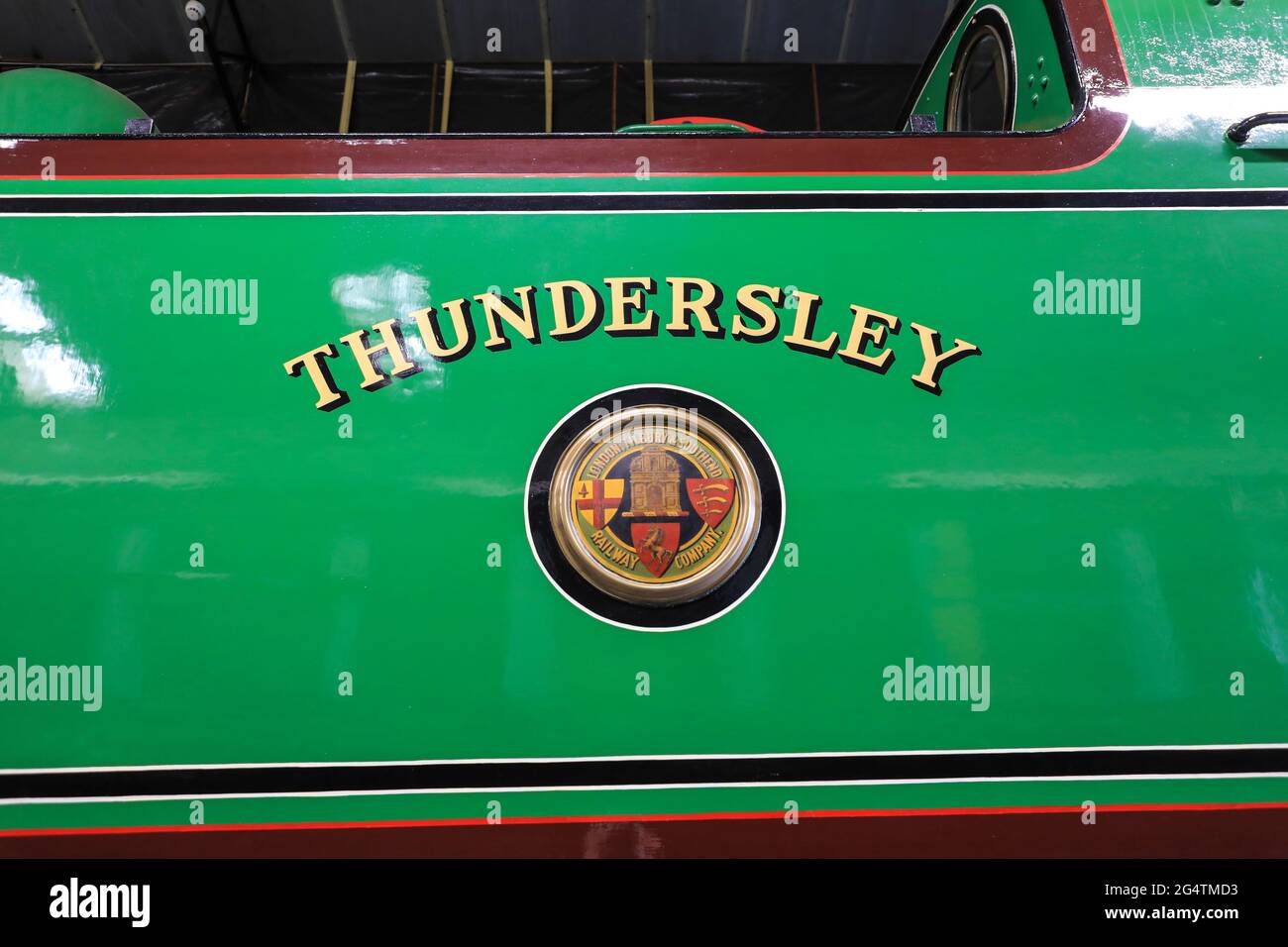 London, Tilbury und Southend Railway erhalten Dampflokomotive 'Thundersley' im Bressingham Steam Museum, Bressingham, Diss, Norfolk, England, VEREINIGTES KÖNIGREICH Stockfoto