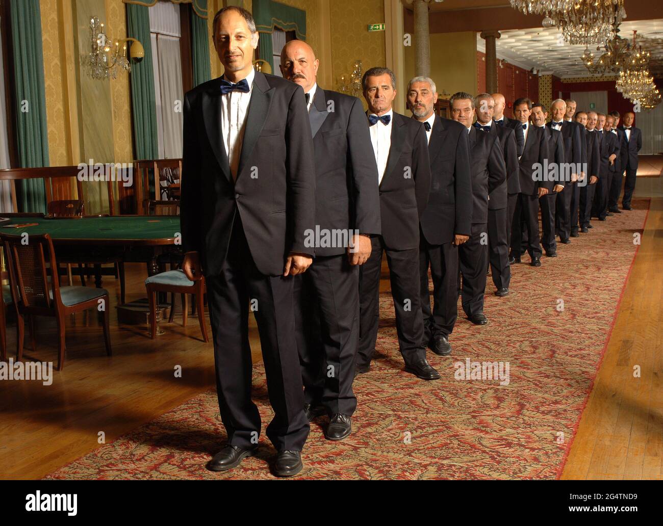Italien,Sanremo, Casino Municipale Sanremo, Croupiers Portrait Photo © Sandro Michahelles/Sintesi/Alamy Stock Photo Stockfoto