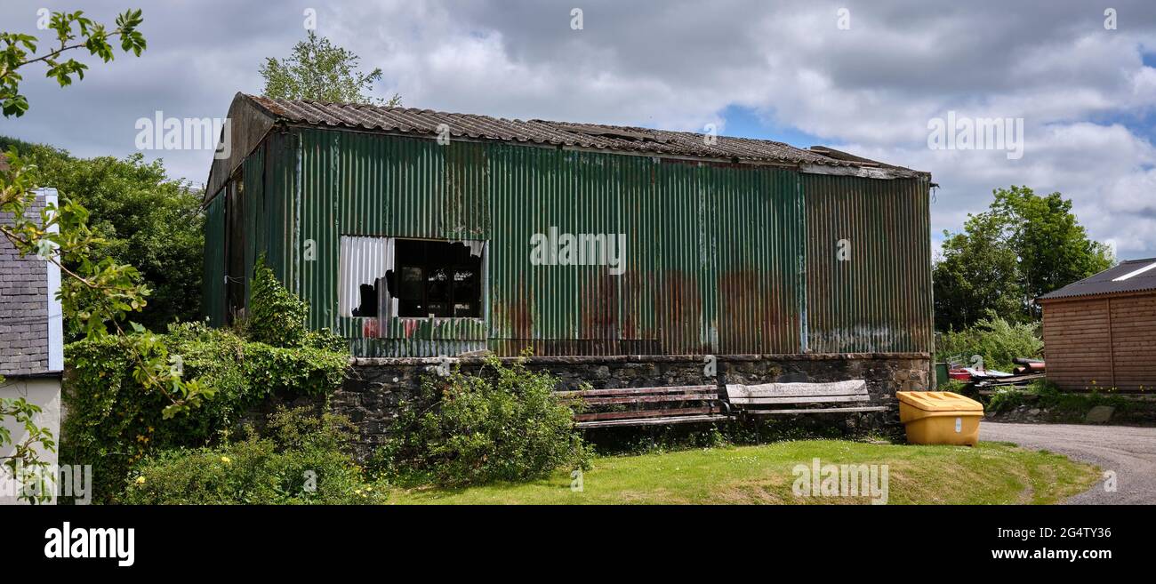 Bauernhof Scheune oder Werkstatt in Bentpath Stockfotografie - Alamy