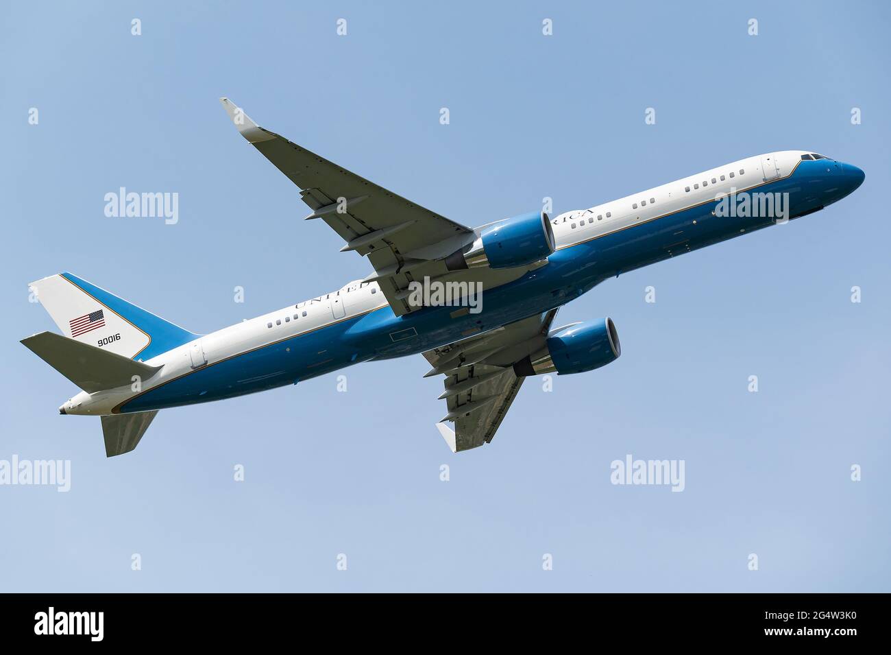 Die Boeing C-32 wurde in den Vereinigten Staaten für den Stransport des Vizepräsidenten (Air Force Two) eingesetzt. Stockfoto