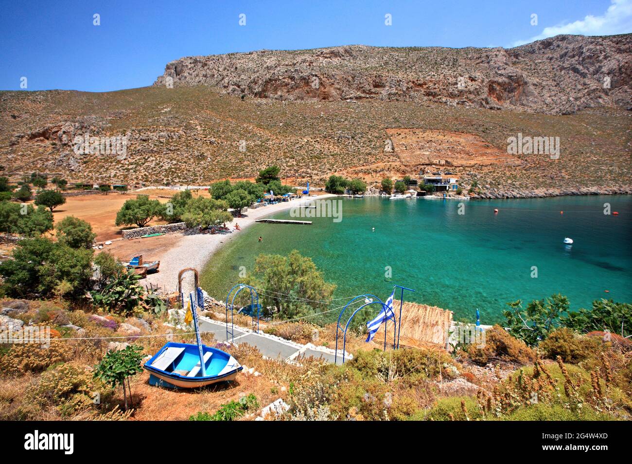 Palionisos Strand, Kalymnos Insel, Dodekanes, Griechenland. Stockfoto