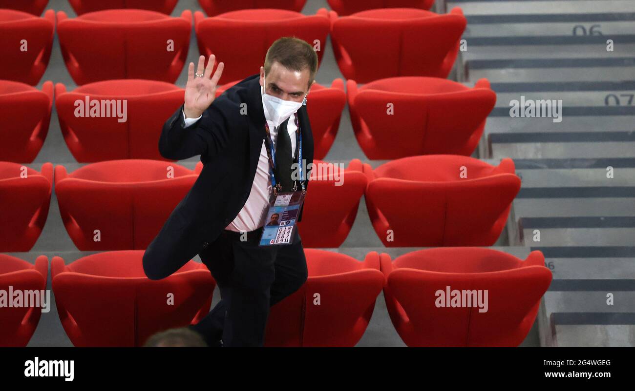 firo: 23.06.2021, Fuvuball, Fußball: EURO 2021, EM 2020, EURO 2020, Europameisterschaft 2020, Gruppenphase, Gruppe F, GER, Deutschland - Ungarn Philipp LAHM Stockfoto