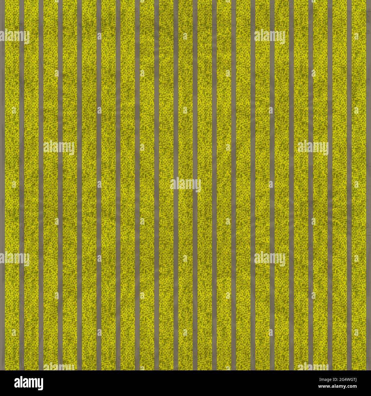 Grunge Chartreuse und grau gestreifte Muster Hintergrund in 12x12 digitalen Papier Kulissen. Vertikale Linien für Seitenelemente und Grafikdesign. Stockfoto