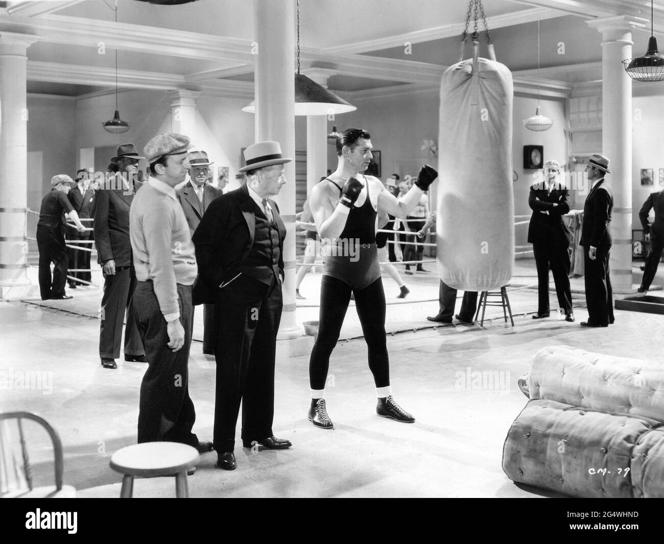 ALLEN JENKINS CLARK GABLE und WILLIAM COLLIER SR in CAIN AND MABEL 1936 Regisseur LLOYD BACON Cosmopolitan Productions / Warner Bros. Stockfoto