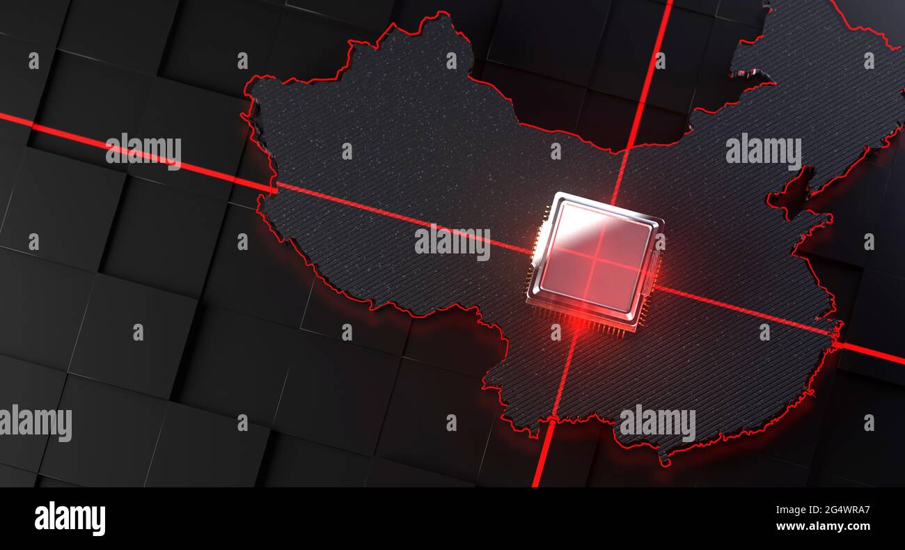 Globaler Computerchip-Mangel, China, Autohersteller, Handy, Technologie Stockfoto