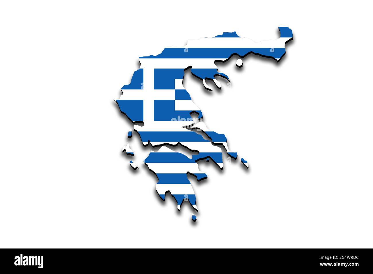 Griechenland-Flagge, Leere Karte Und Kartenzeiger Vektor Abbildung -  Illustration von land, auslegung: 151702013