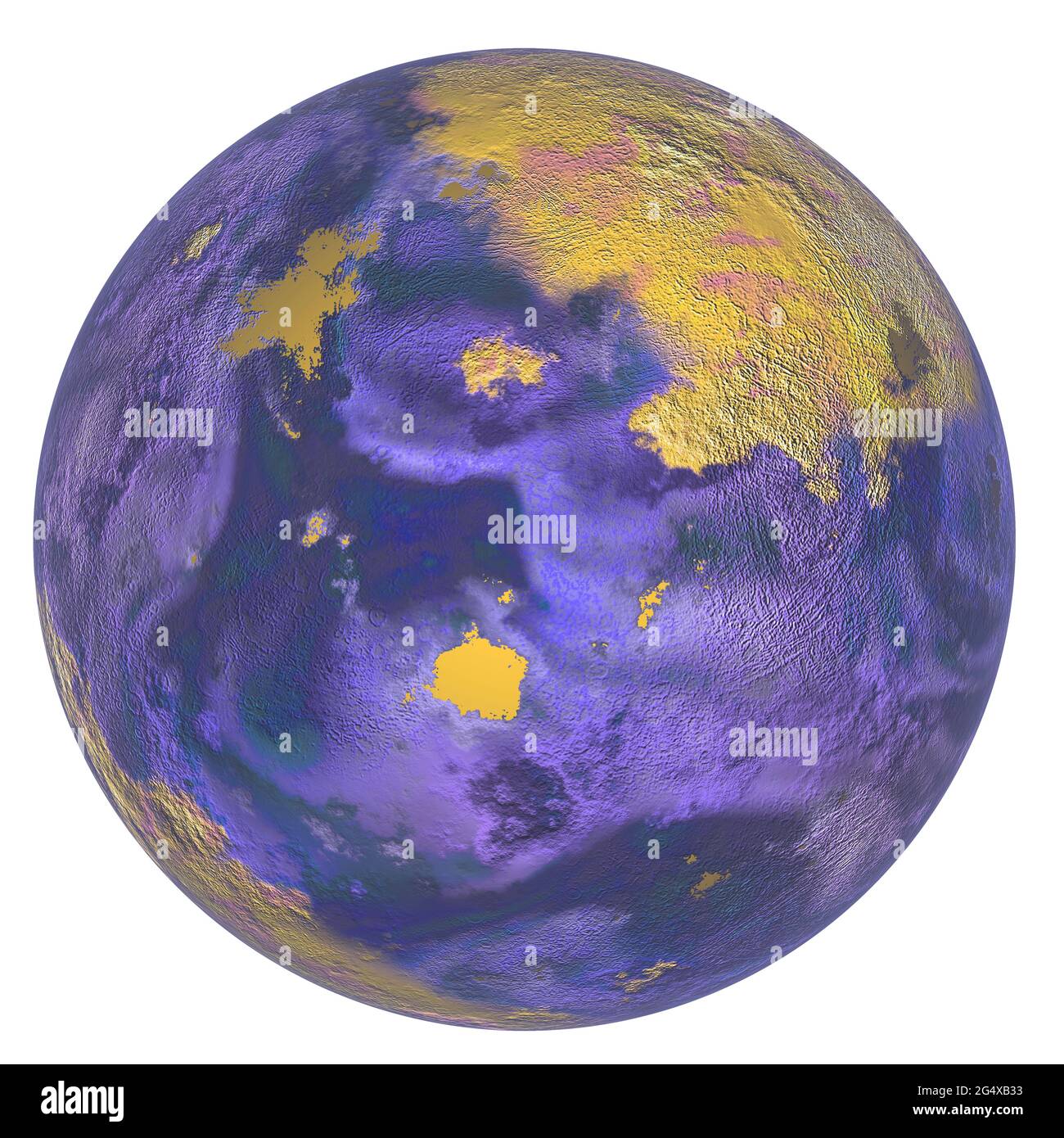 Digital gerenderte 3d-Aufnahme des Planeten Merkur Stockfoto