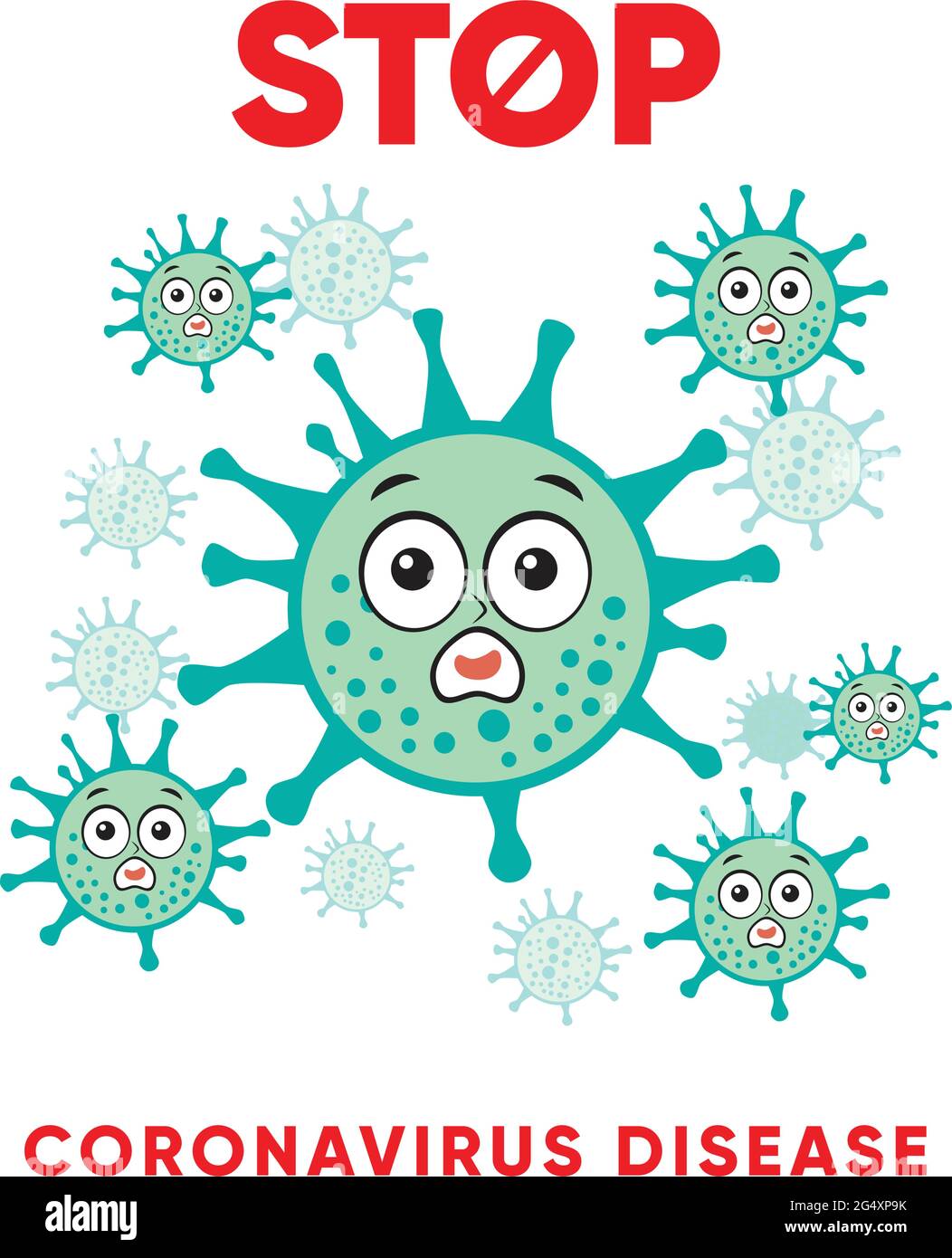 Vektorgrafik Corona-Virus-Infektion. 2019-nvoc Virus.Corona Virus Microbe. corona Virus Danger, Corona Cell. Disense Ausbruch Stock Vektor