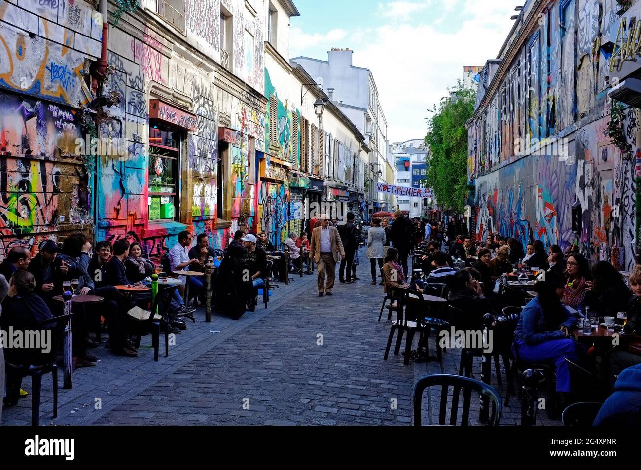 FRANKREICH, PARIS (75), DENOYEZ STREET, BELLEVILLE Stockfoto