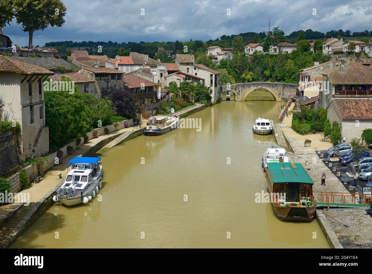 FRANKREICH, LOT-ET-GARONNE (47), NERAC, BAISE Stockfoto