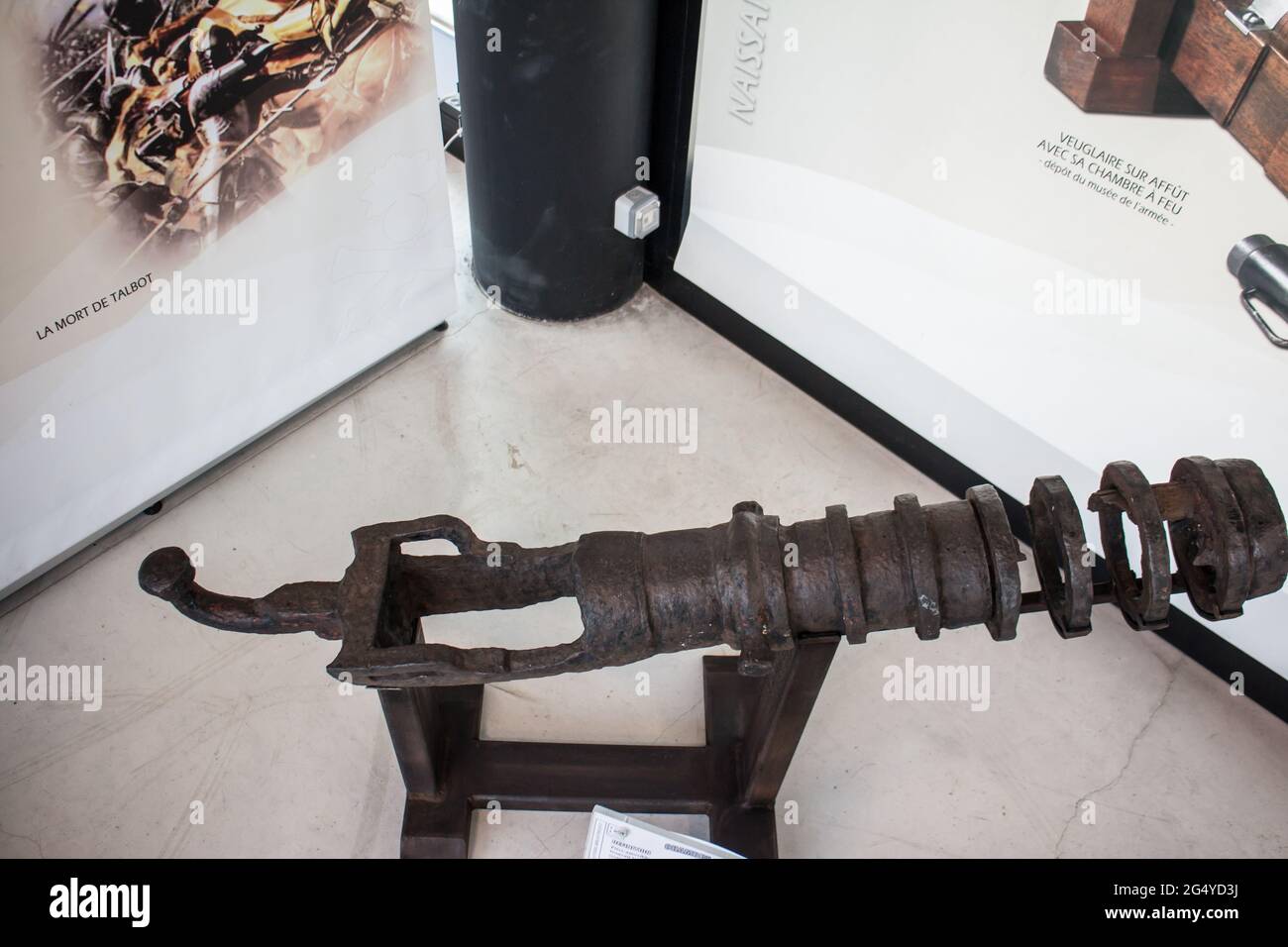 Musée de l'Artillerie - Draguignan (Var, Frankreich) 'Pierrier' Kleinkalibergewehr Mittelalter Stockfoto