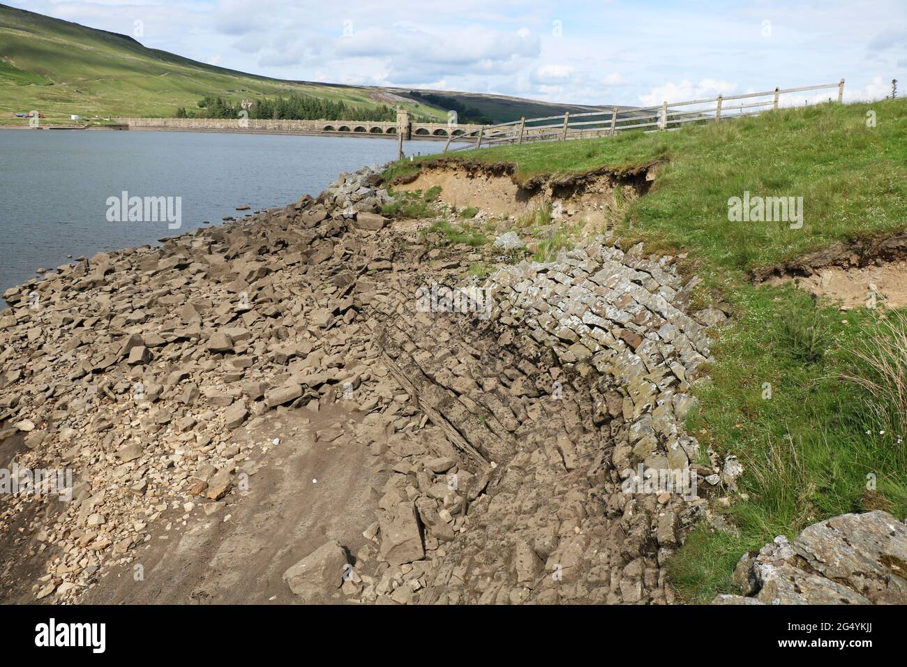 Scar House Reservoir, Nidd Valley, Yorkshire, Großbritannien Stockfoto