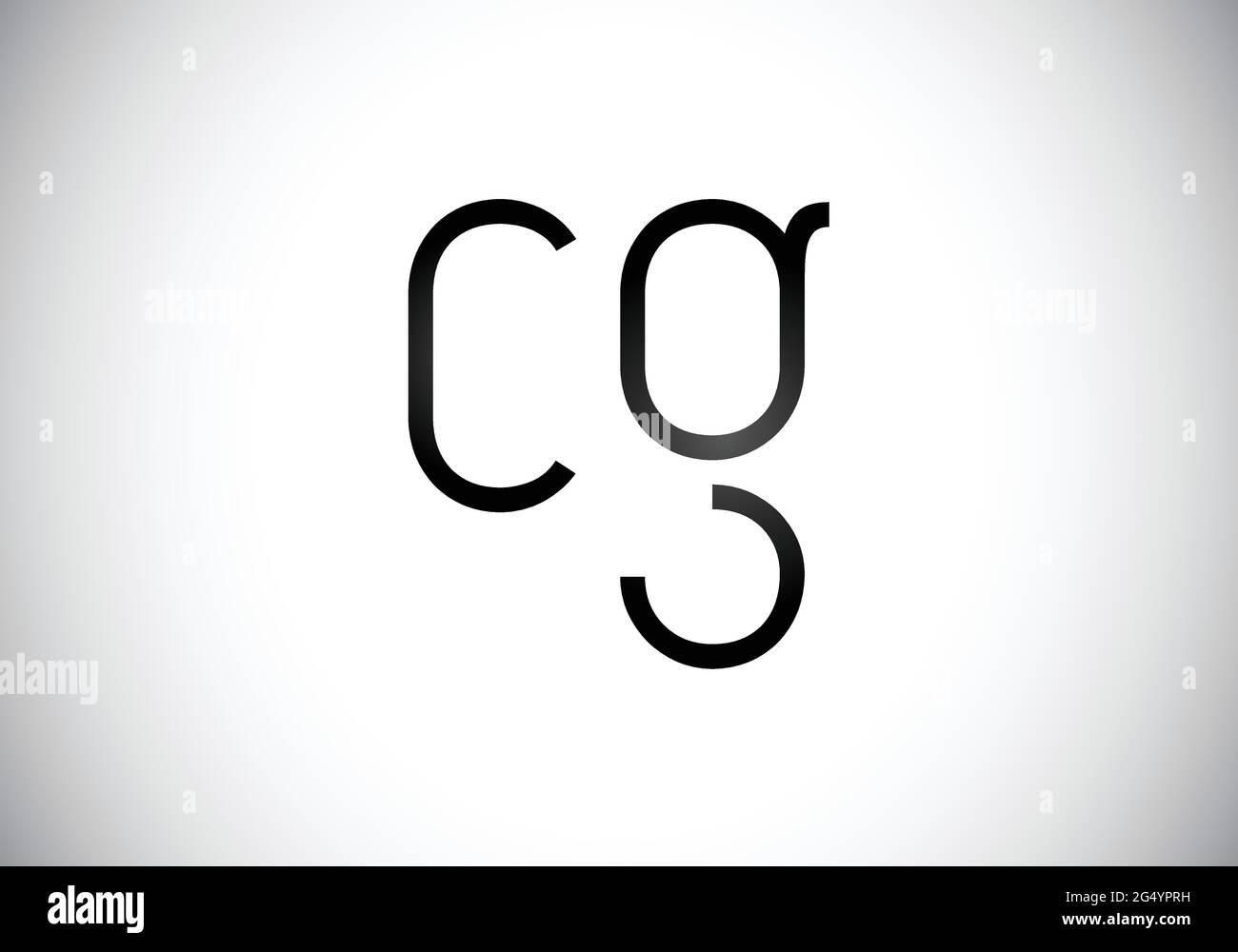Initial CG Letter Logo mit Creative Modern Business Typography Vektor-Vorlage. Kreativer abstrakter Monogramm-Buchstabe CG Stock Vektor