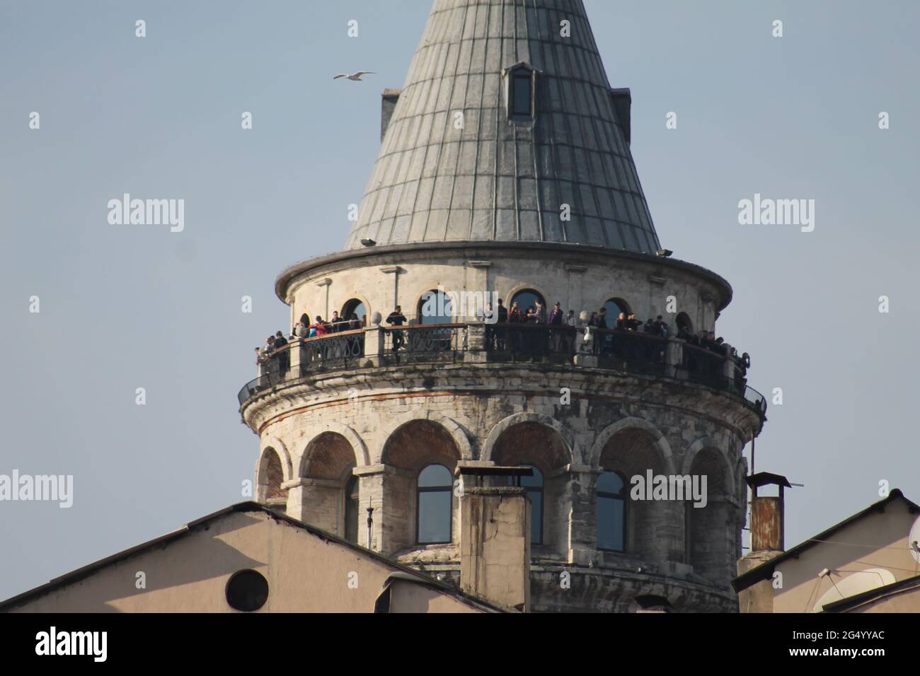 Der historische galata-Turm von istanbul und seine Umgebung Stockfoto