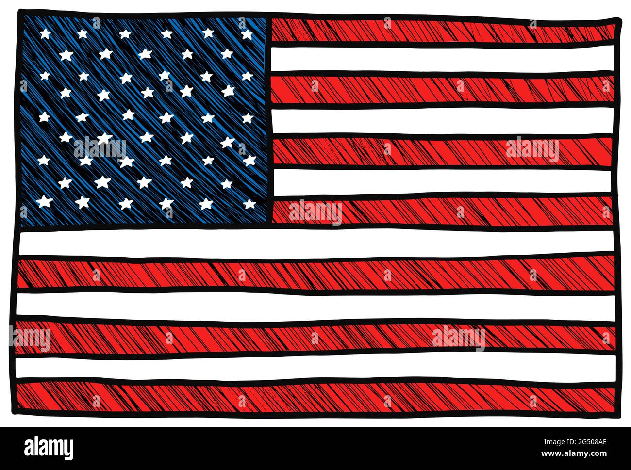Usa flagge zeichnen -Fotos und -Bildmaterial in hoher Auflösung – Alamy