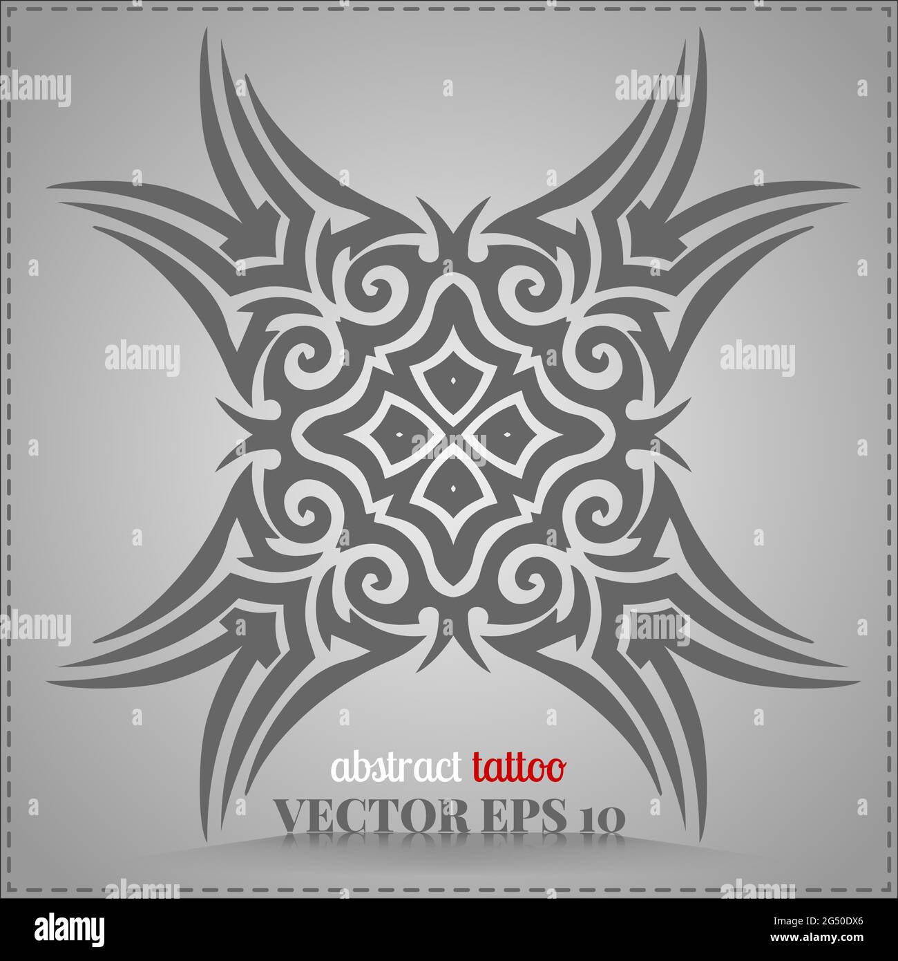 Abstraktes Tattoo, keltisches Muster Stockfoto