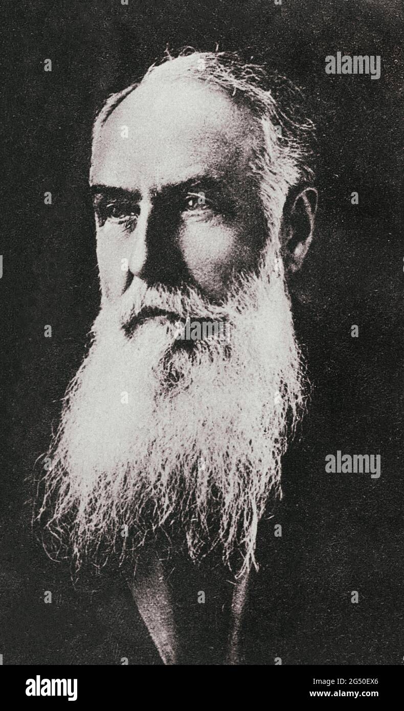 Vintage-Foto von Nikola Pašić (Nikola Pasic). 1914 Nikola Pašić (1845 – 1926) war ein serbischer und jugoslawischer Politiker und Diplomat, der ein führender Politiker war Stockfoto