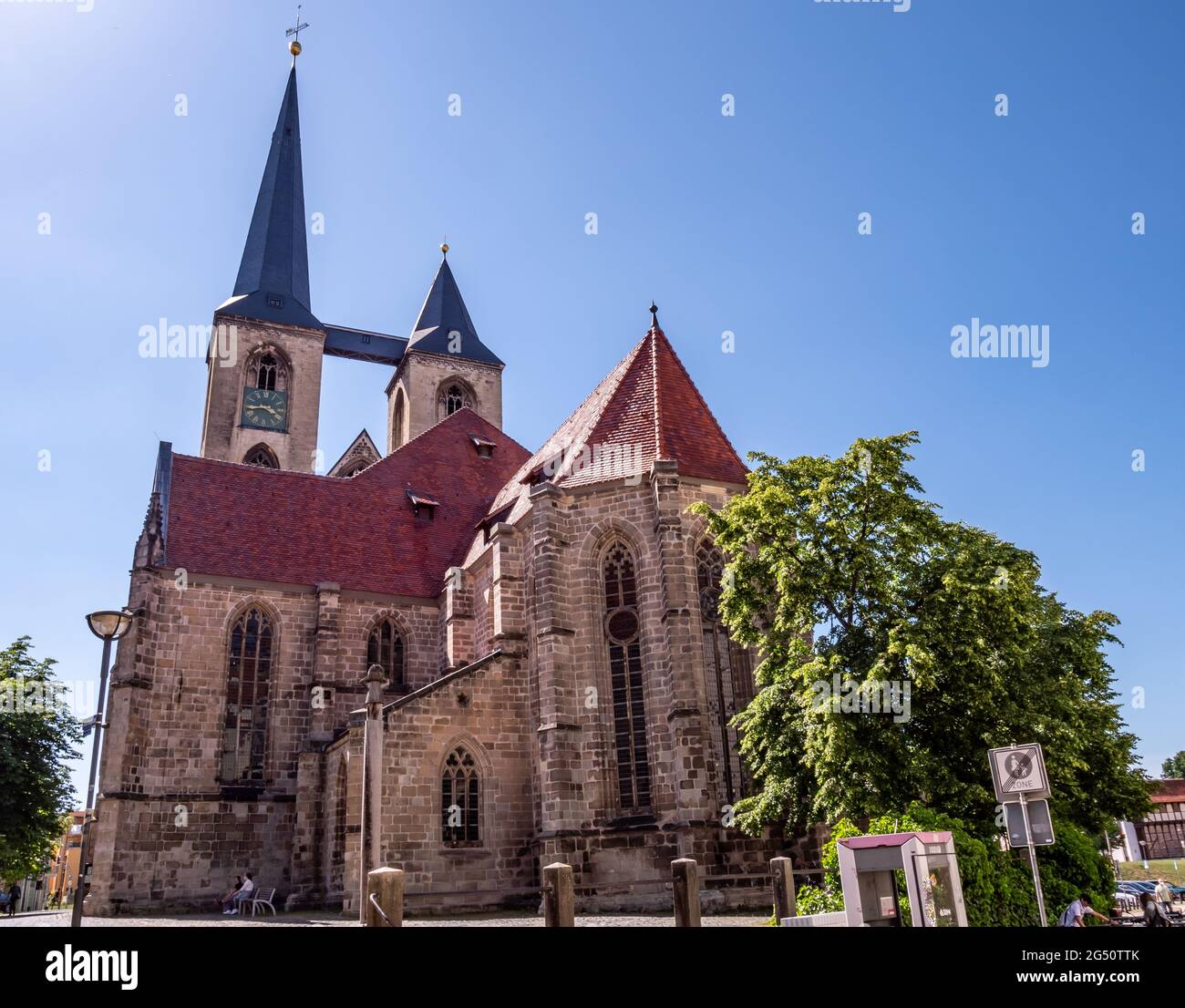 Stadtkirche in Halberstadt Sachsen-Anhalt Stockfoto