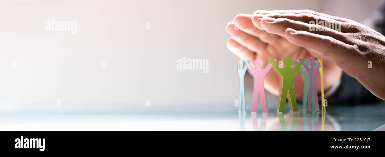 Vielfalt Und Integration Am Arbeitsplatz. LGBT-Führung und Versicherung Stockfoto