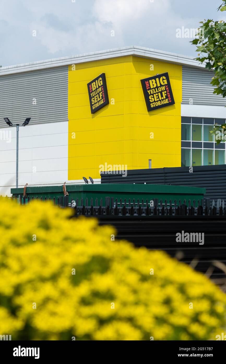The Big Yellow Self-Storage Company Store, Großbritannien Stockfoto