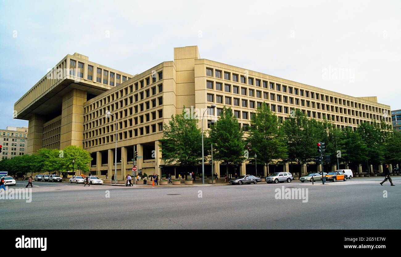Ansicht des FBI-Gebäudes, Washington, USA Stockfoto