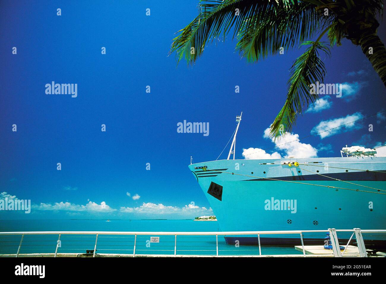 Das Schiff liegt in Key West, Florida, USA Stockfoto