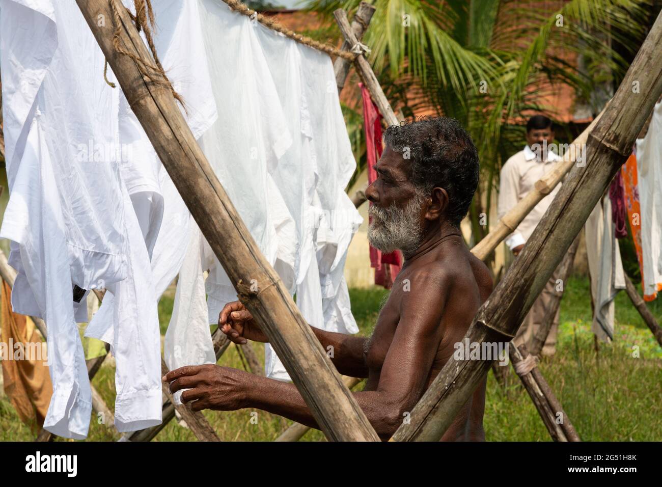 Gesichter Indiens und Alltagssituationen Stockfoto