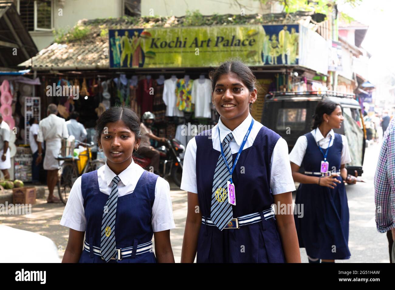 Gesichter Indiens und Alltagssituationen Stockfoto